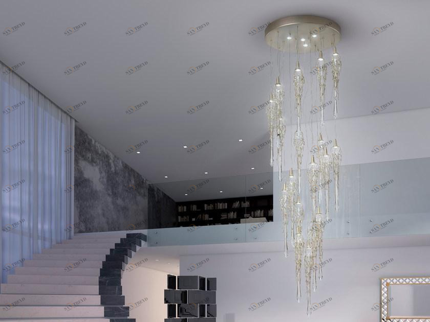 Serip Бронзовый потолочный светильник ручной работы Liquid Pl360/22