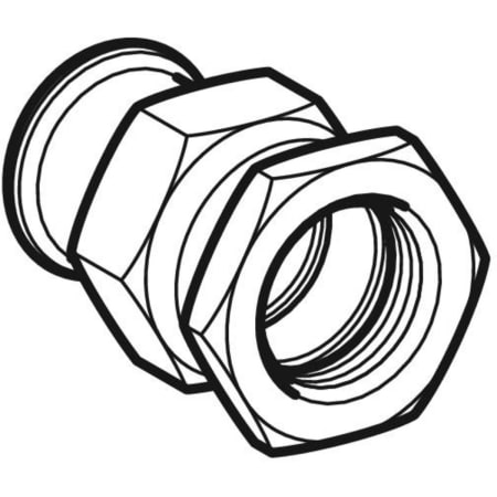 35355 Разъемное соединение Geberit Mapress из нержавеющей стали, с внутренней резьбой, накидная гайка из стали CrNi Geberit  - Вид №1