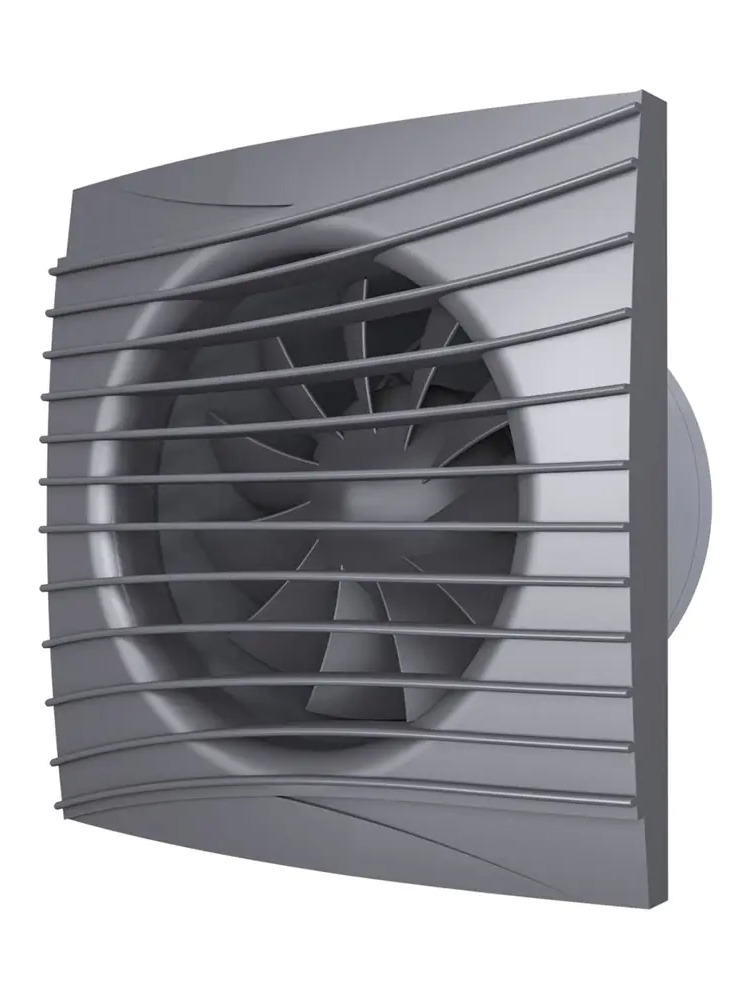 90347473 Вентилятор вытяжной Diciti Silent 5C dark gray metal D125 мм 30 дБ 180 м³/ч обратный клапан цвет темно-серый STLM-0851245