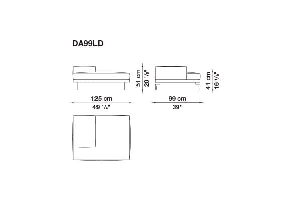 3-местный тканевый диван с полуостровом B&B Italia док ARCH-00061121 - Вид №57