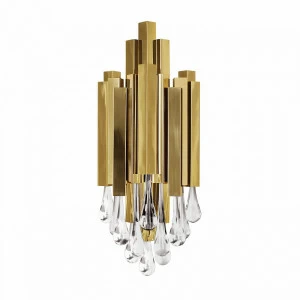 Светильник настенный золотистый Trump 3 KM0988W-3 DELIGHT COLLECTION  00-3882899 Золото
