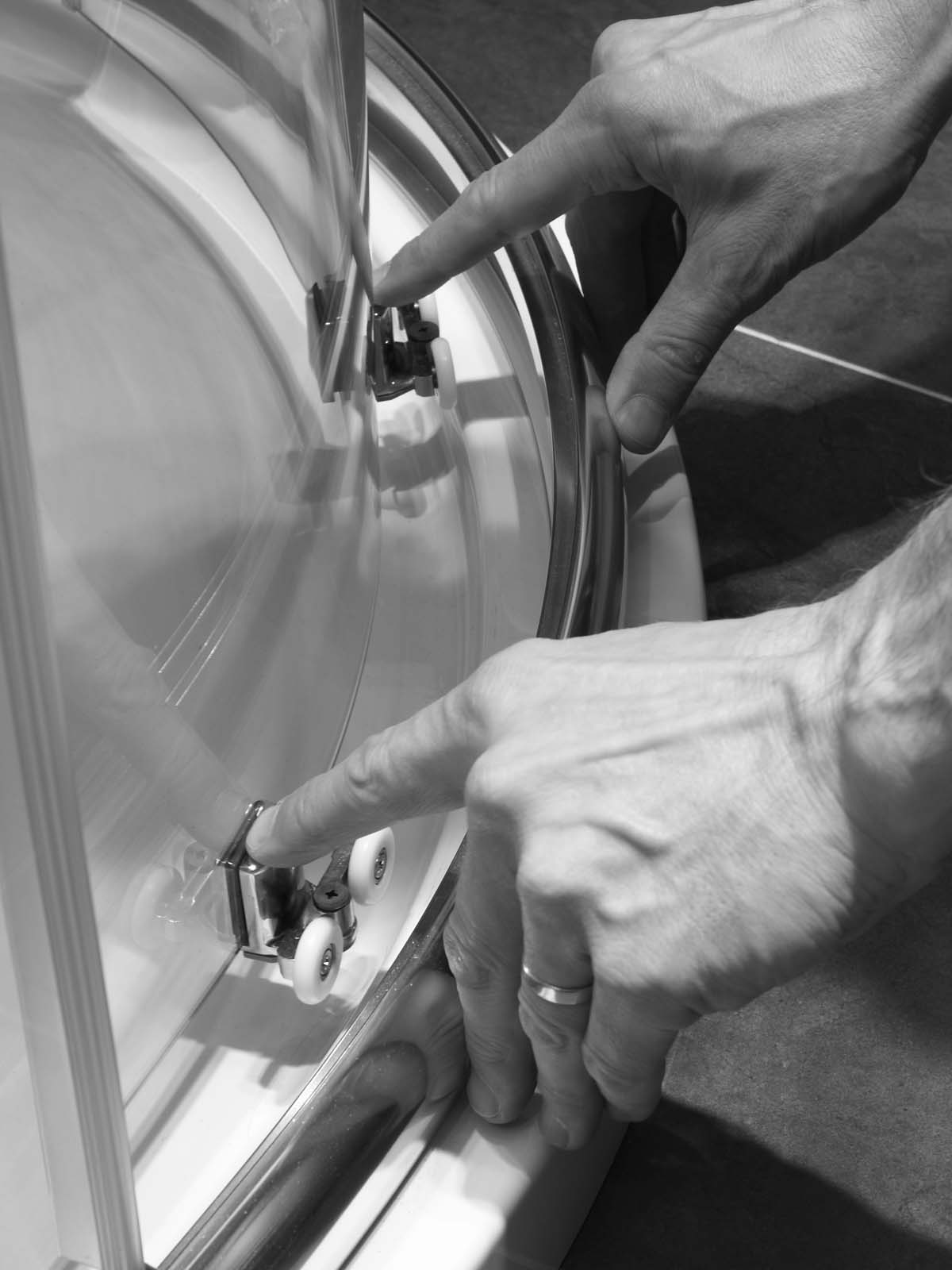 Дверь в нишу M68241P1H Merlyn 6 Series Хромированный  - Вид №2