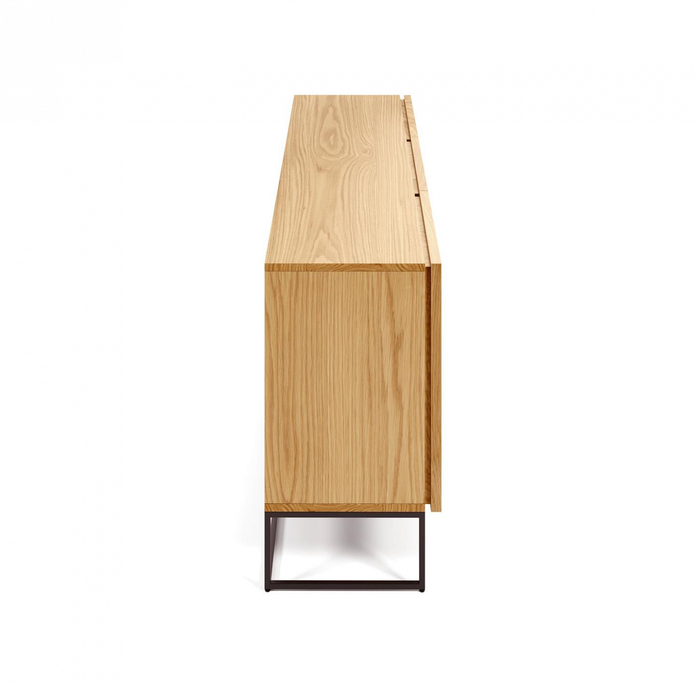 101820 Буфет с дубовым шпоном и стальной рамой 160 x 78 см La Forma Taiana 