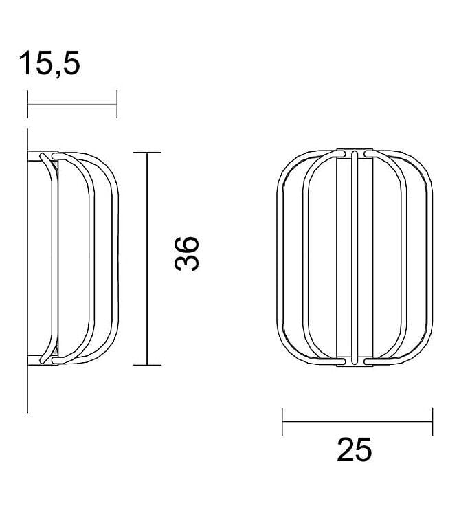 Алюминиевый светодиодный настенный светильник с диммером EGOLUCE Cavea ARCH-00039234 - Вид №9