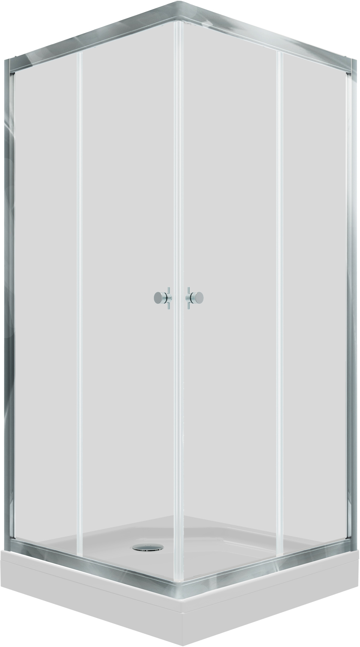 91025106 Душевое ограждение Вента-Хром Щ0000049619 100х100см STLM-0446086 TRITON