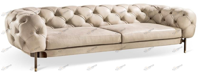 Cantori Кожаный диван с тафтингом Atenae sun-id-1375217