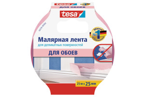 15908150 Малярная лента для деликатных поверхностей розовый 25 м х 25 мм (7 дней) 56256-00000-00 TESA