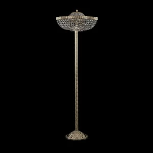 Торшер хрустальный на 4 лампы 138х45 см прозрачно-золотистый Bohemia Ivele 19283T6/45IV-138 G BOHEMIA IVELE ЭЛИТНЫЕ 00-3889538 Золото;прозрачный