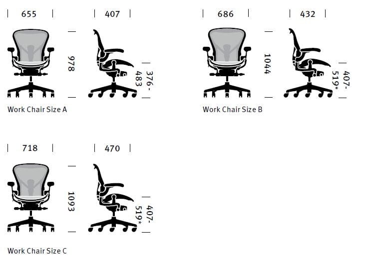 5-спицевое вращающееся офисное кресло с колесами Herman Miller Aeron ARCH-00152986 - Вид №52
