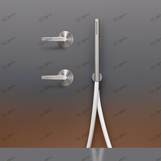 Настенный 2 прогрессивные смесители, установленные для ванной / душа с цилиндрическим ручным душем диаметр 18 мм  FLG22 CEADESIGN 