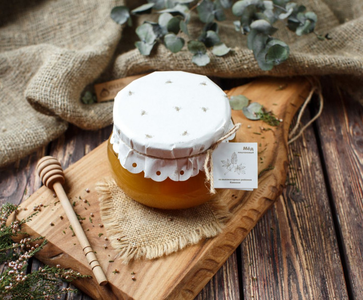 5909 Мед горный каштан_700 г. Урожай 2021 г. Вкусляндия 