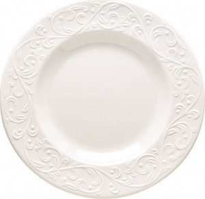 10525054 Lenox Тарелка акцентная Lenox "Чистый опал, рельеф" 24см Фарфор