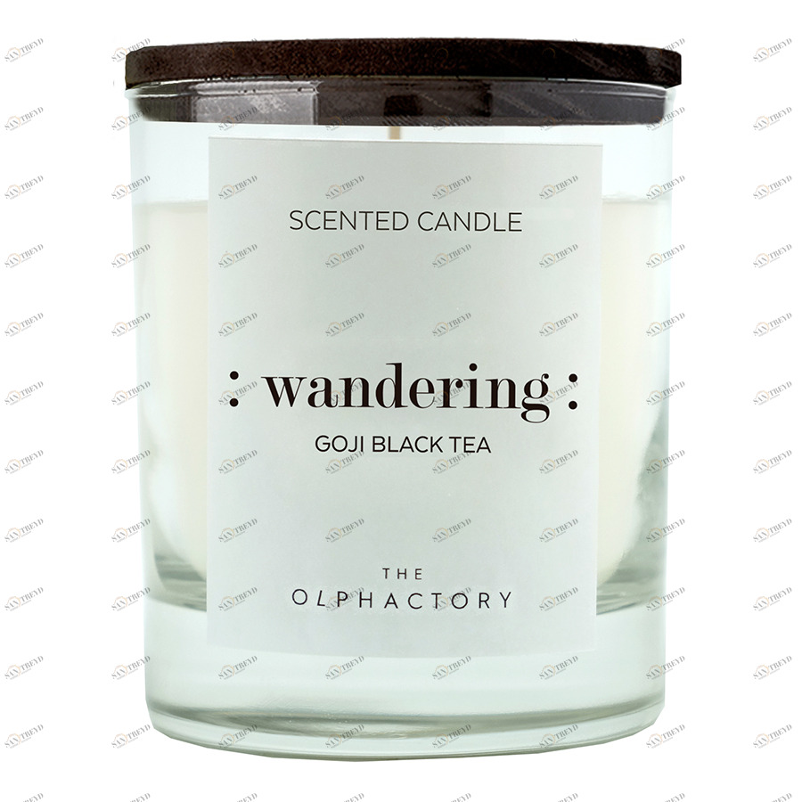 Свеча ароматическая The Olphactory Wandering Black "Ягоды годжи" AMBIENTAIR  00-3894994 Белый 