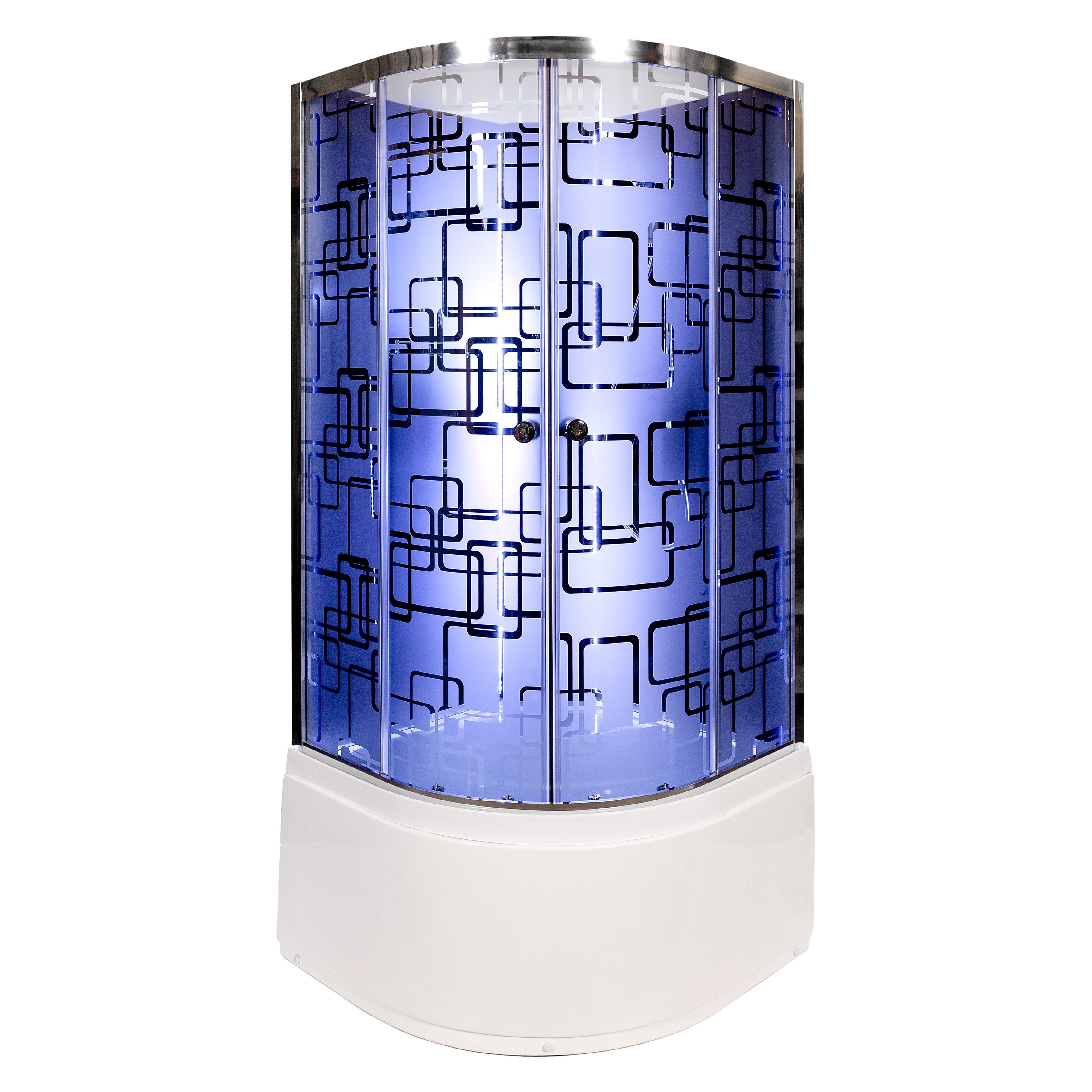 ЕМ1511 R стандартная Душевая кабина DETO Серия EM BМ4590 N LED с гм. BLACK - Вид №15