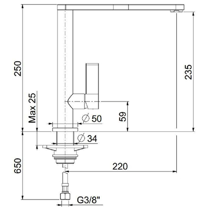 EN920301441 Смеситель для кухни Webert Essential - Вид №1