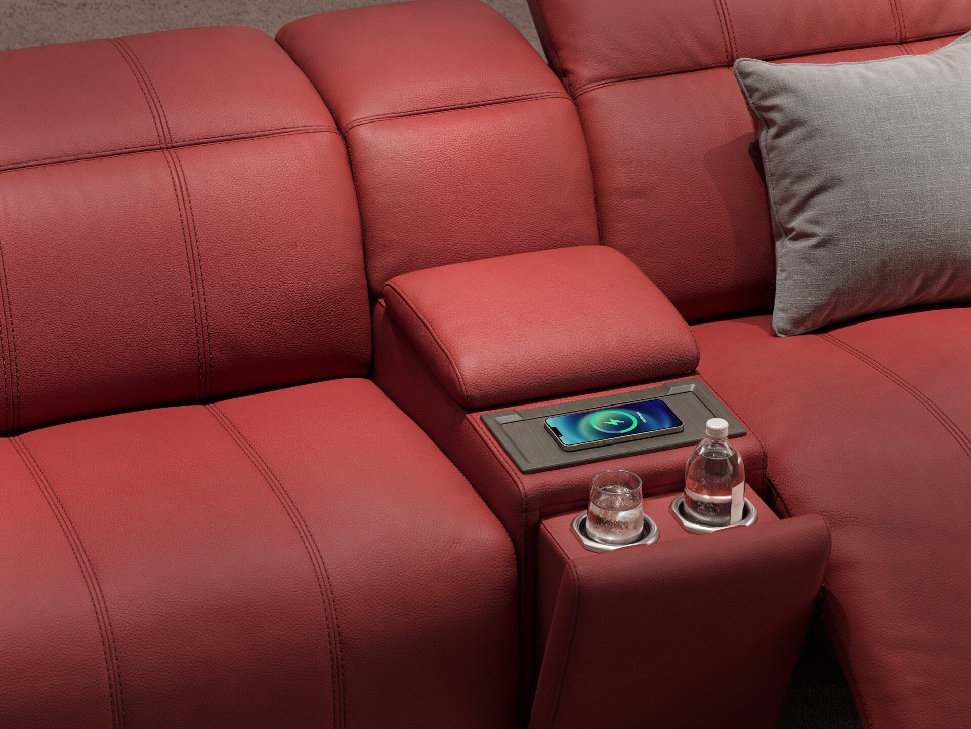 2-местный кожаный диван Sofanella Florida Kino ARCH-00012323 - Вид №2