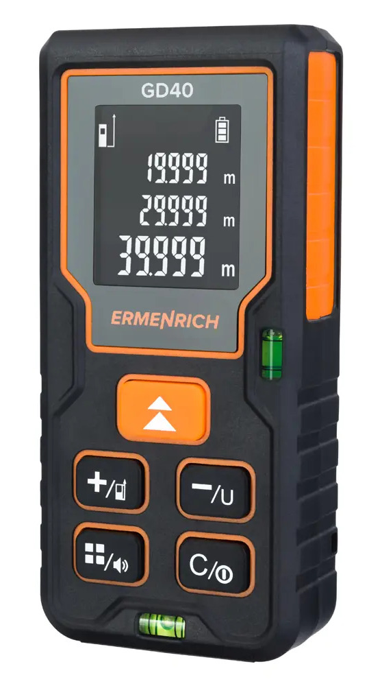 91113186 Дальномер лазерный Ermenrich Reel GD40, до 40 м STLM-0847148