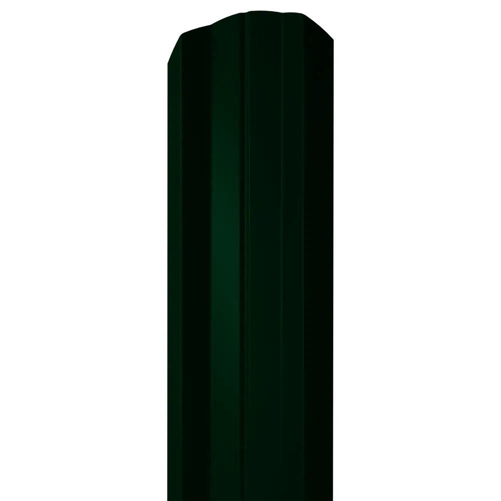 Металлический штакетник Santreyd М-Ф-А с ребрами жесткости, зеленый мох 85395050 STLM-0062582