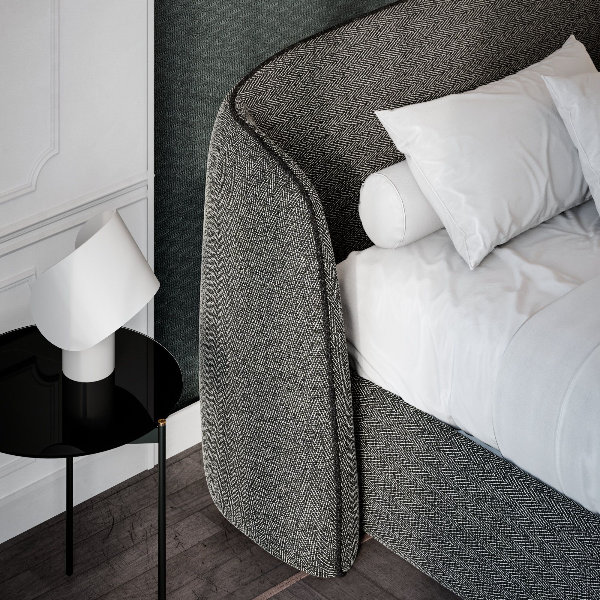 Тканевая кровать с мягким изголовьем Liu Jo Living Collection ARCH-00084405 - Вид №6