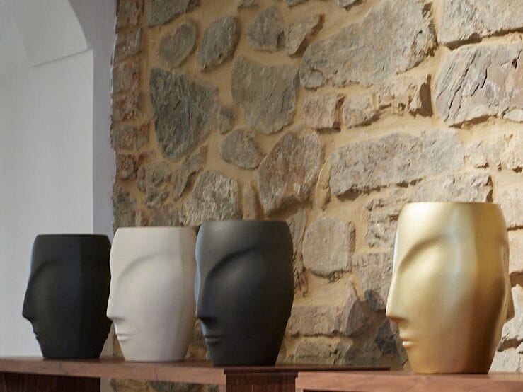 Перерабатываемый двухкомпонентный садовый горшок из смолы Ellemura Constantin ARCH-00110765 - Вид №3