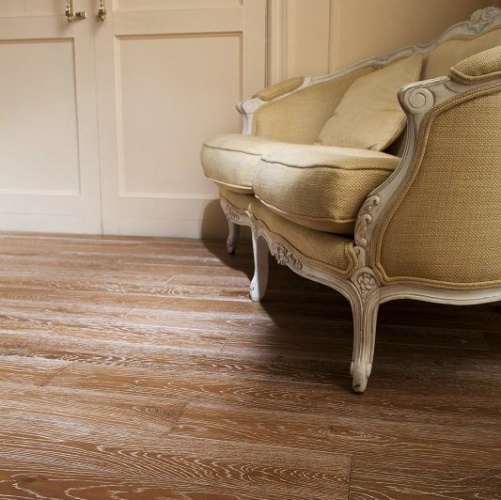 Массивная доска Ashton Валенсия Дуб Рустик с брашью (Текстурированная) 500-1500х130 мм 109ASHT - Вид №2