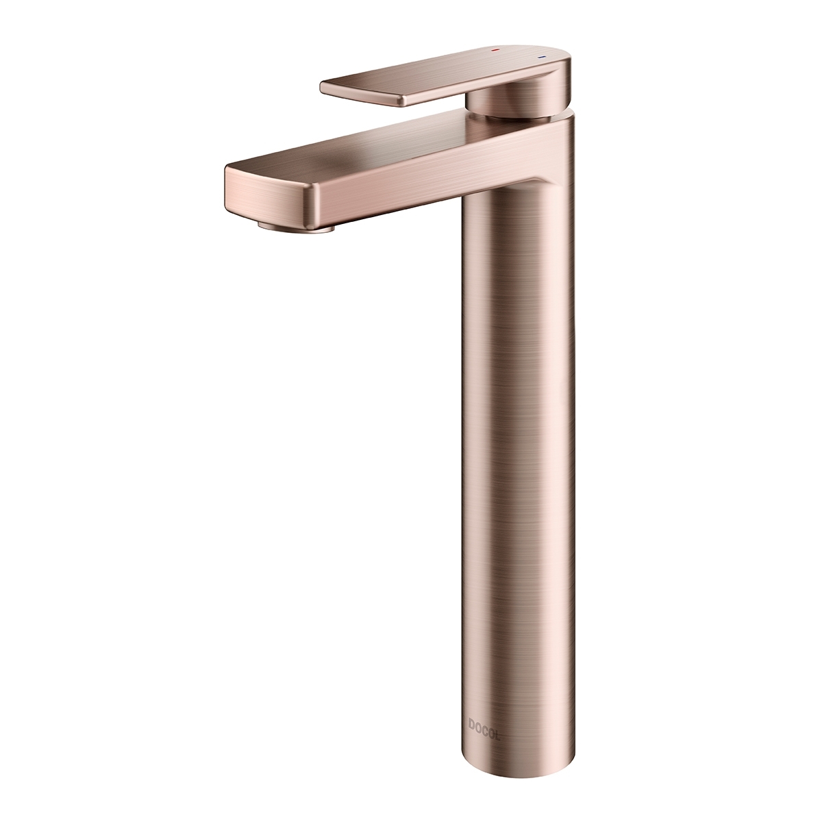 00847869 Однорычажный унитаз из полированного никеля с высоким изливом Docol ARGON 