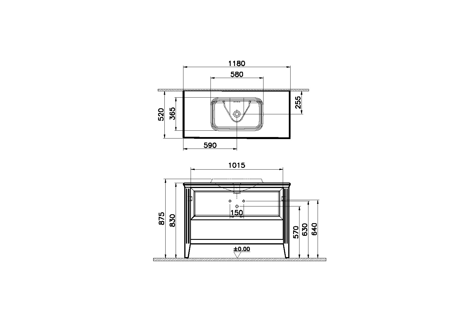 62203 Раковина Vitraglobal Valarte  - Вид №1