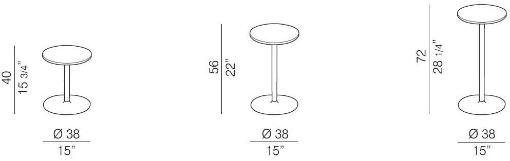 REXITE Круглый журнальный столик из технополимера sun-id-1382458 - Вид №3