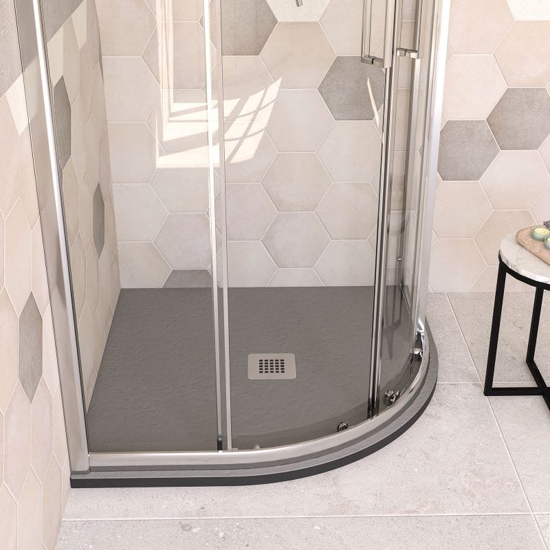 Нескользящий полукруглый поддон для душа из композитного материала Ercos Stone ARCH-00102683 - Вид №2