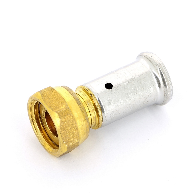 Муфта с накидной гайкой, плоская прокладка пресс HENCO 16x1/2" 26P16Z04 - Вид №3