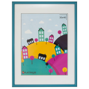 90348269 Рамка PLB30x40, 30x40 см, пластик, цвет голубой Палитра STLM-0195286 PLATINUM