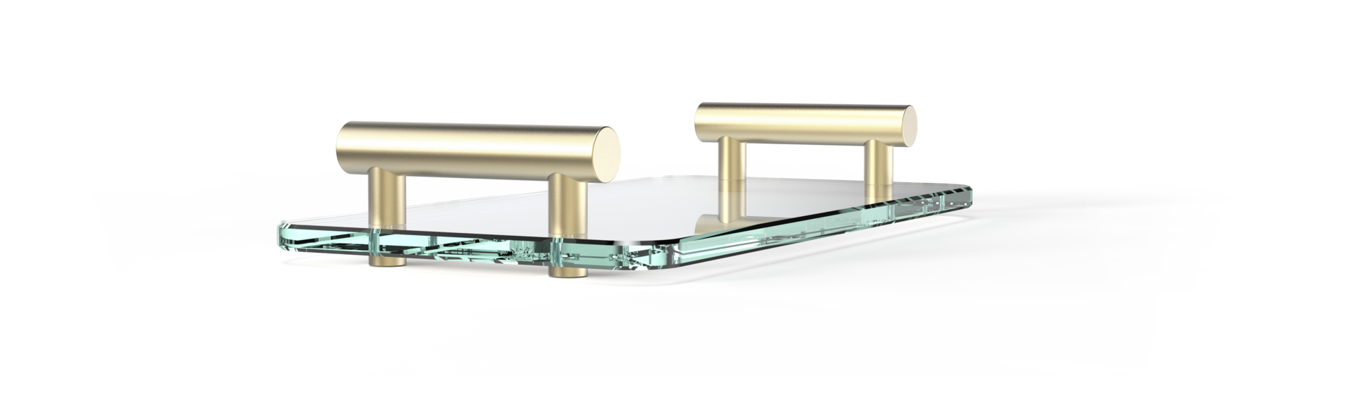 Лоток BAR TAB DECOR WALTHER Темная бронза / парезоловое стекло тёмно-коричневый цвет 857019 - Вид №3