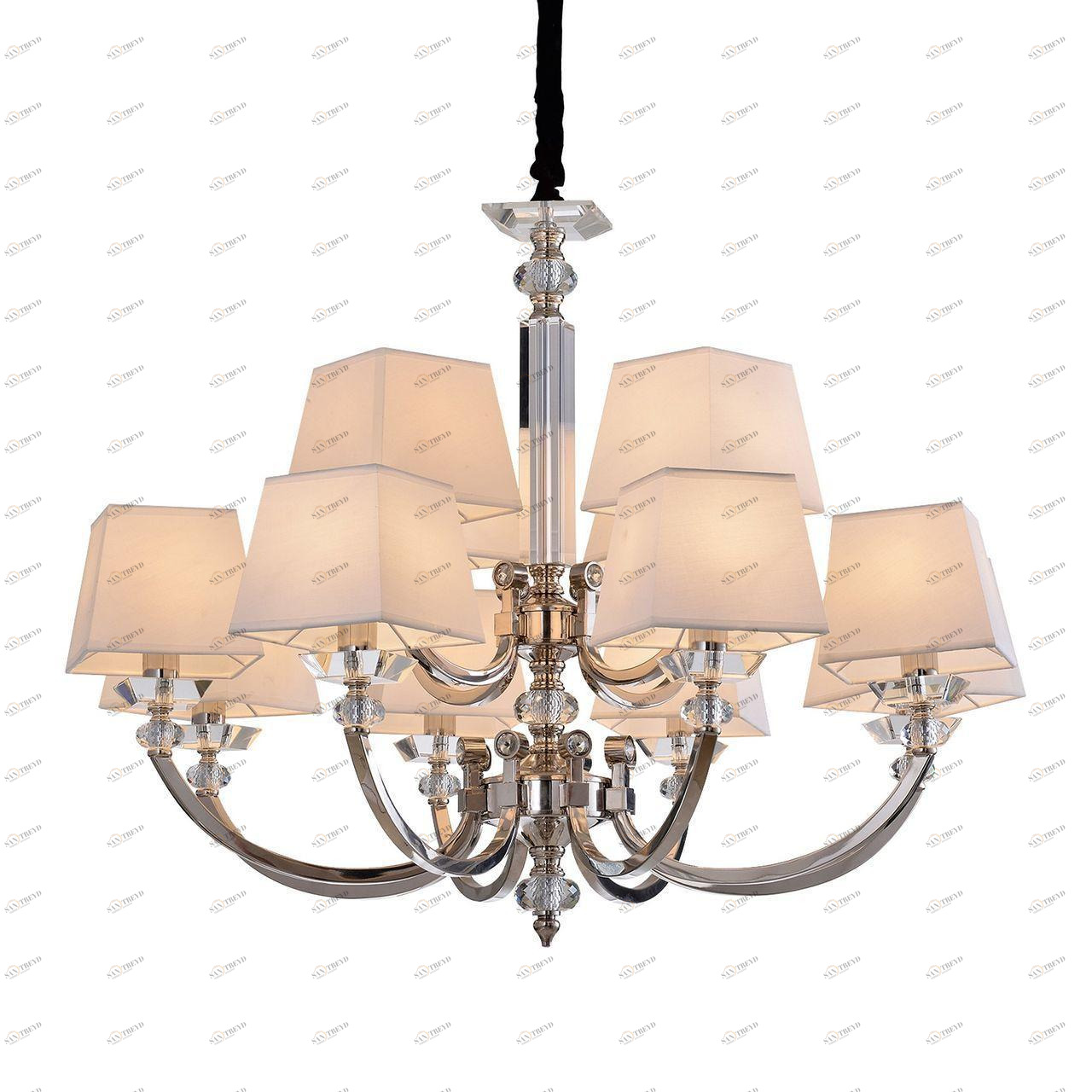 Подвесная люстра Omnilux Cona OML-86703-12 OMNILUX ДИЗАЙНЕРСКИЕ, CONA 220278 Белый 
