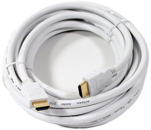 ACG511W-5M Кабель hdmi 19m/m 1.4v+3d/ethernet aopen/qust <> 5m, белый VCOM