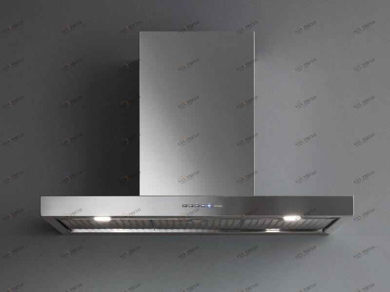 Настенная вытяжка из нержавеющей стали с активированным углем Silence - nrs Santreyd sun-id-1432277