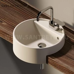 5054-42.9003 Полувстраиваемая раковина консольная 50 см бежевая Flaminia Twin