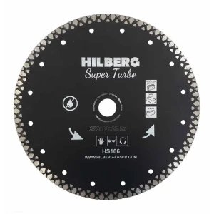 91870455 Диск алмазный по железобетону Hilberg HS106 турбо 230x22.2x2.6 мм STLM-1385210