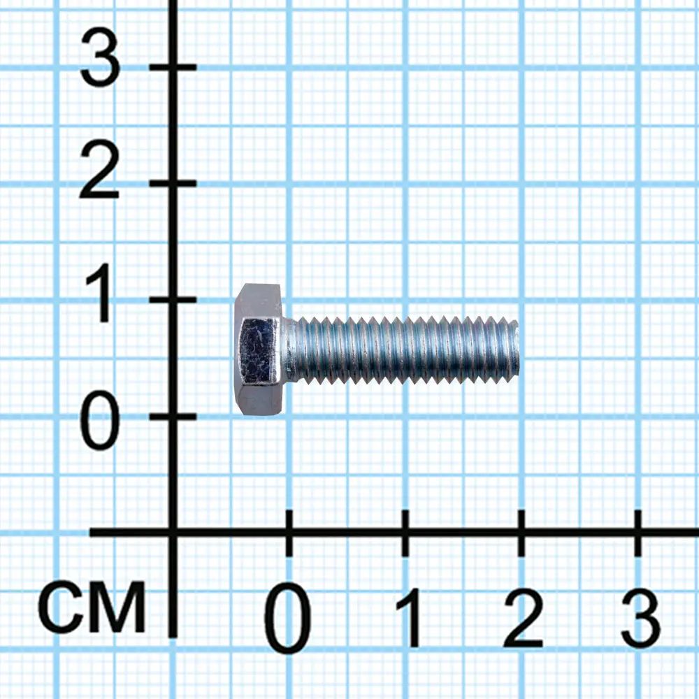 Болт DIN 933 6x20 мм оцинкованный 1 кг Santreyd STLM-2034895 - Вид №2