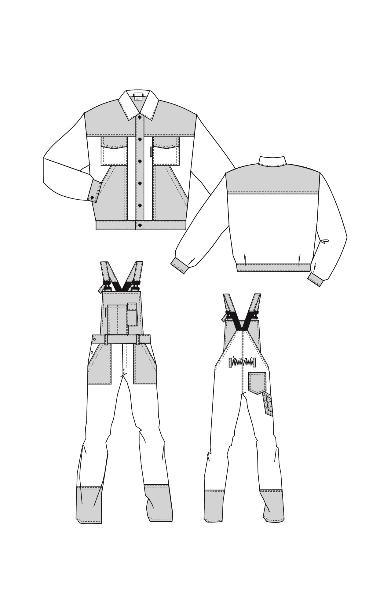 61643 Костюм "Мастер" василек-черный  Летняя спецодежда  размер 60-62/170-176  - Вид №1