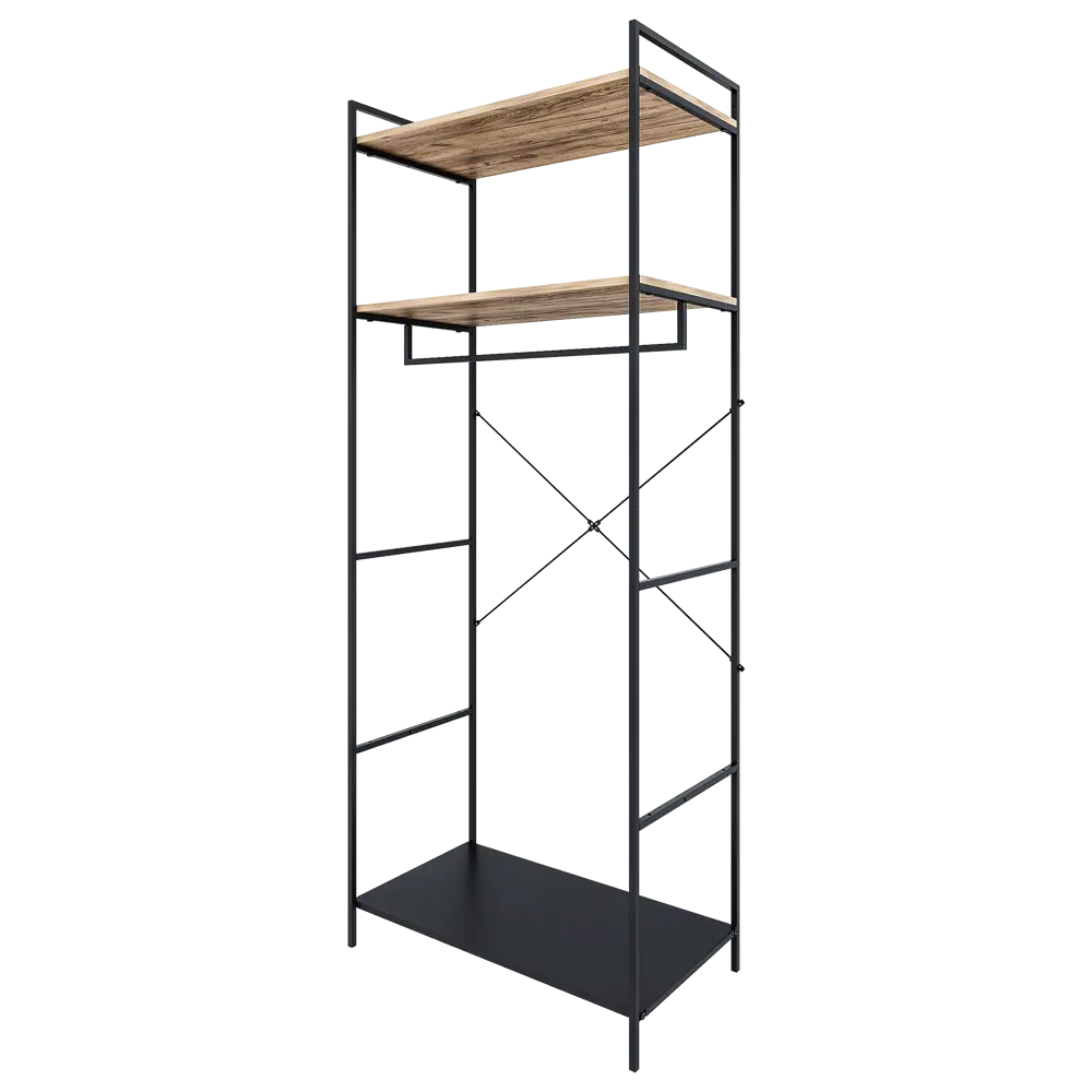 Напольная вешалка 80x200x45 см металл цвет черный Santreyd нет STLM-2008954 - Вид №3