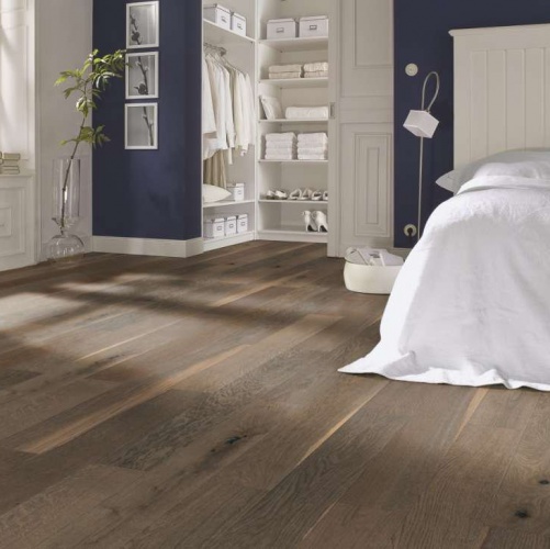 Паркетная доска Meister PS 300 Античный коричневый 8239 Дуб Рустик с брашью (Текстурированная) 1187х142 мм 2300200067 - Вид №3