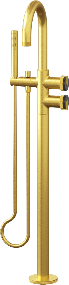 E-11554-R1BK-L1BAU-BAU Смеситель напольный отдельностоящий (внешняя часть) GRAFF MOD+