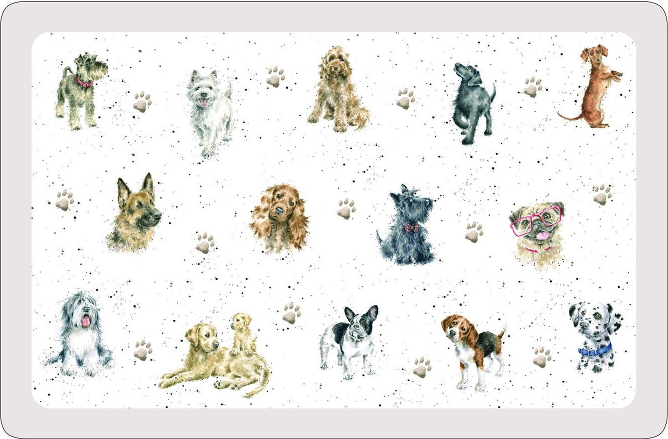 10643083 Pimpernel Набор из 12 подставок под горячее Pimpernel "Забавная фауна.Собачки" 44х29см Стекло 