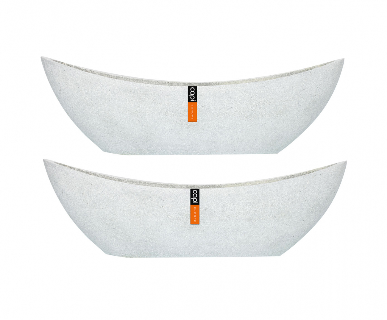 Вазы белые 2 штуки "Венеция" CAPI EUROPE FLORERO 044750 Серый  - Вид №2