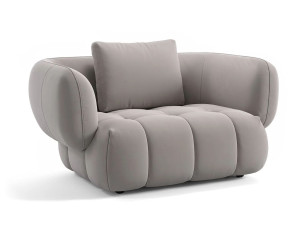 Кожаное кресло с подлокотниками