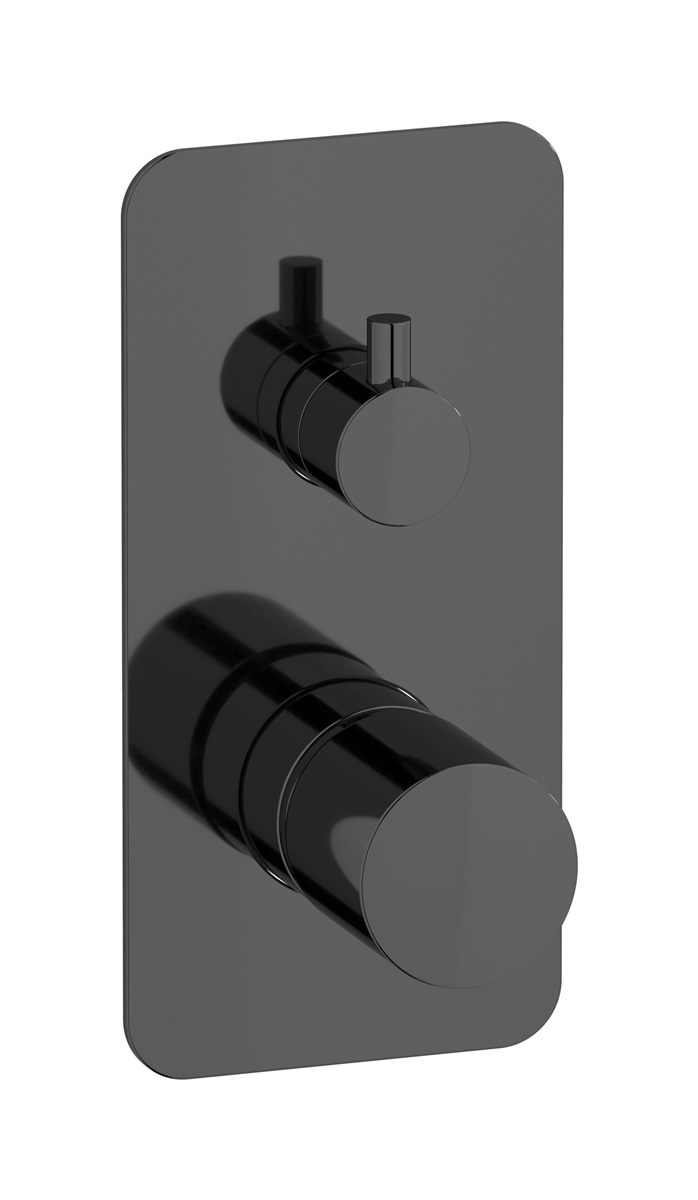 Встроенный смеситель для душа с двухходовым дивертером WE ARE IB rr310cf Black Chrome Brera