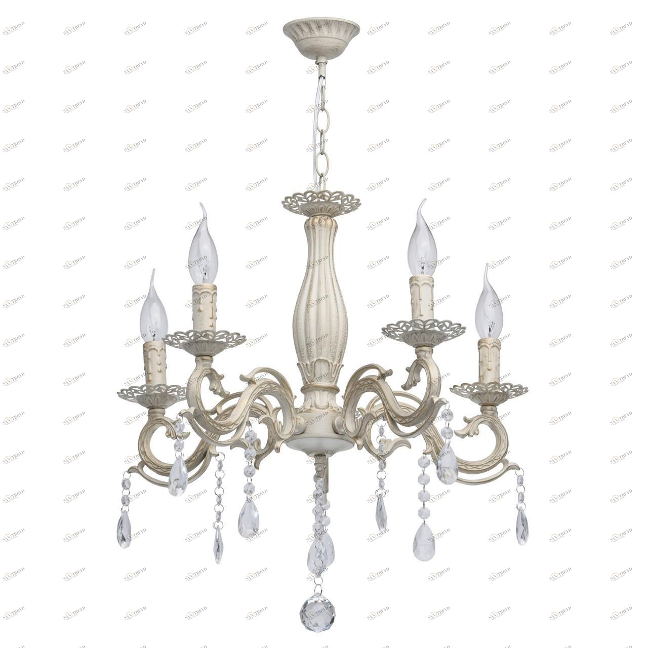 Подвесная люстра De Markt City Аврора 5 371010905 DE MARKT АВРОРА 185830 Бежевый 