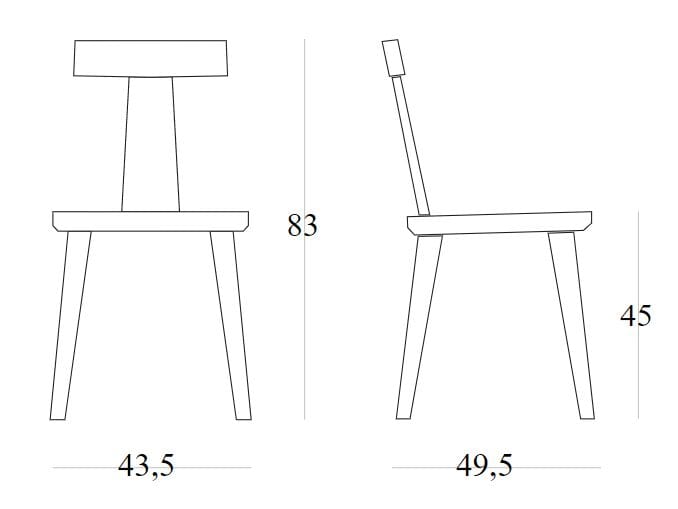 Стул из ясеня SIPA T Coffee ARCH-00121311 - Вид №11