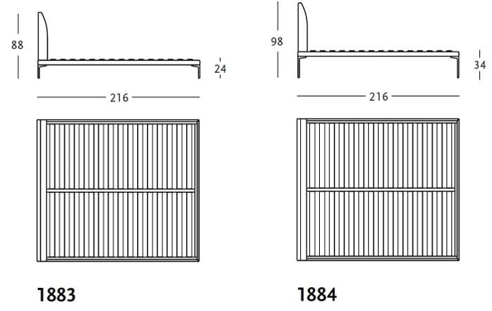 Двуспальная кровать с мягким изголовьем Zanotta TALAMO ARCH-00124949 - Вид №6