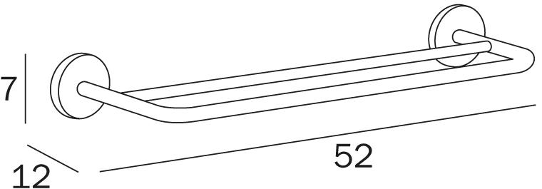 INDA® Держатель для полотенец двойной Colorella A2391b - a2391c - Вид №2